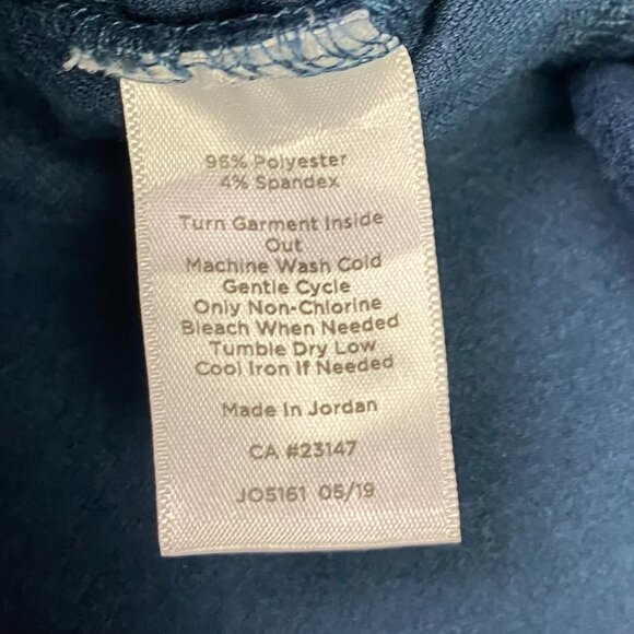 T by Talbots Velour Jacket Women's 2X Blue Luxe Track Sweat Gym Full Zip Stretch - Picture 6 of 9